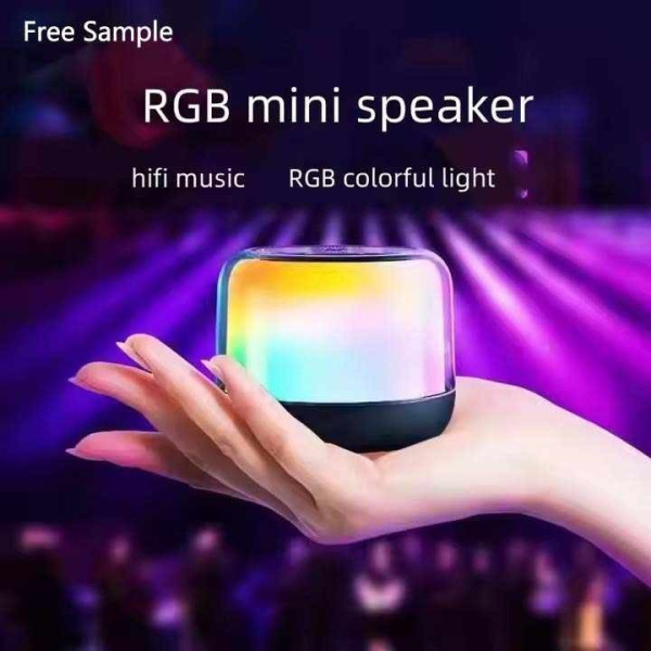 Портативная мини колонка S300 с Bluetooth, TWS, стереозвуком 360° и подсветкой