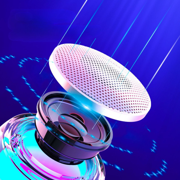 Портативная мини колонка S300 с Bluetooth, TWS, стереозвуком 360° и подсветкой