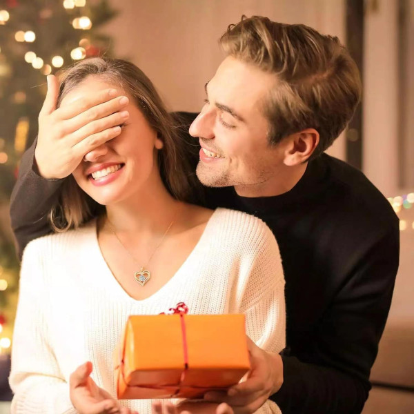 Кулон сердце Heart Love с розовым цирконием на цепочке, женское золотое ожерелье длиной 45 см