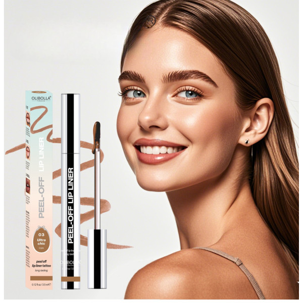Матовая жидкая помада-подводка для губ с эффектом пилинга Peel-Off Lip Liner оттенки 00 Red и 02 Brown