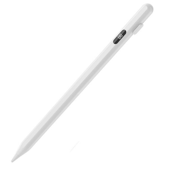 Активный магнитный стилус с LED дисплеем для письма и рисования на iOS, белый
