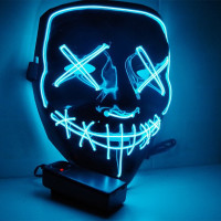 Неоновая маска Purge Mask Судная ночь ABC для карнавала