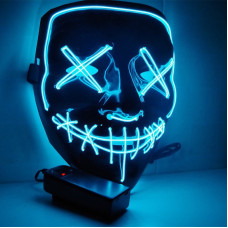 Неоновая маска Purge Mask Судная ночь ABC для карнавала