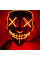 Маска неоновая Purge Mask Судная ночь ABC для карнавала унисекс