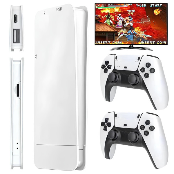 Портативная детская игровая приставка M15 4K 64GB с 20000 играми и двумя беспроводными контроллерами