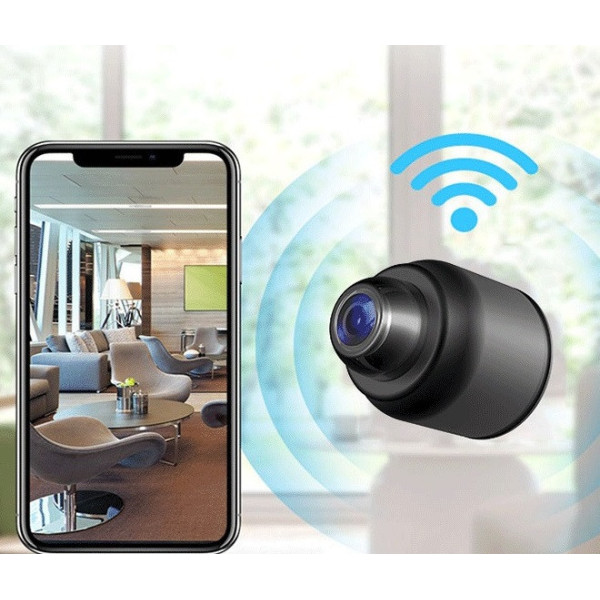 Бездротова Wi-Fi IP X5 акумуляторна, з об'єктивом 160°, нічним баченням, детектором руху, віддалений APP