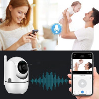 Камера відеоспостереження CAMERA Wifi QC011 Бездротова поворотна з інфрачервоною підсвіткою Біла