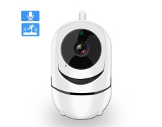 Бездротова поворотна IP камера відеоспостереження QC011 Wi-Fi для дому зі звуком і нічним баченням
