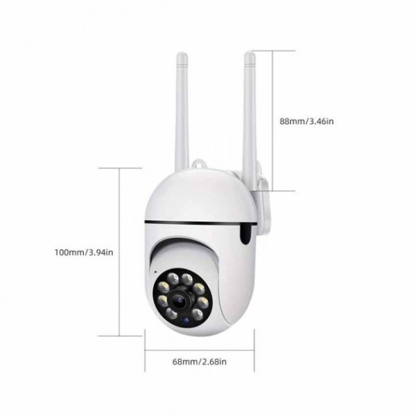 Уличная IP-камера A1 с WiFi, поворотной PTZ головкой, 2 Мп, ночным видением и управлением через приложение