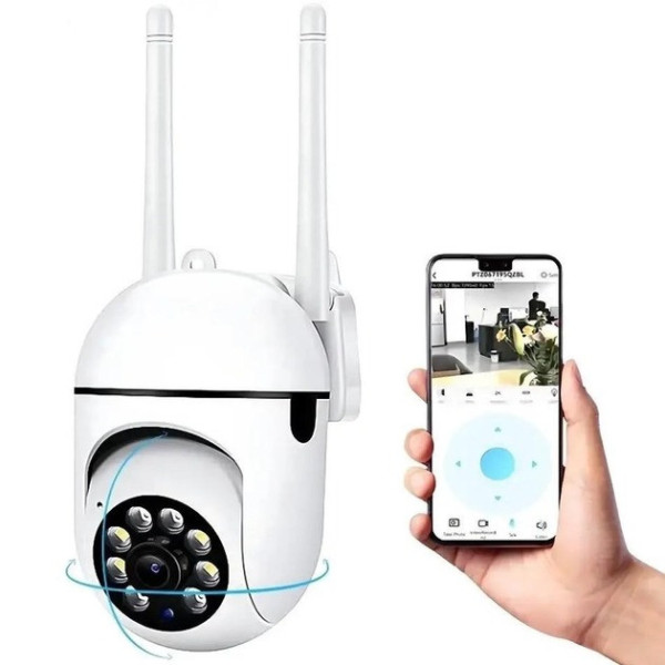 Уличная IP-камера A1 с WiFi, поворотной PTZ головкой, 2 Мп, ночным видением и управлением через приложение