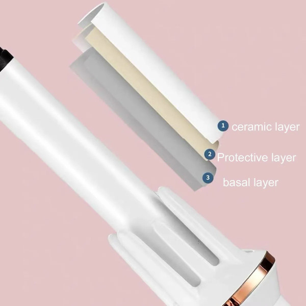 Автоматична плойка для волосся AND LY-884 SJ-688 з турмаліновим покриттям, двостороннім обертанням і іонізацією