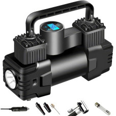Портативний автомобільний компресор Air Pump XL-1025 12 V з цифровим дисплеєм, LED-ліхтариком