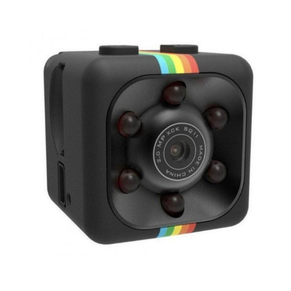 HD-камера Full HD 1920*1080P з датчиком руху, нічним баченням і циклічним записом, чорна