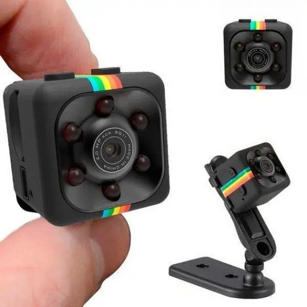 HD-камера Full HD 1920*1080P з датчиком руху, нічним баченням і циклічним записом, чорна