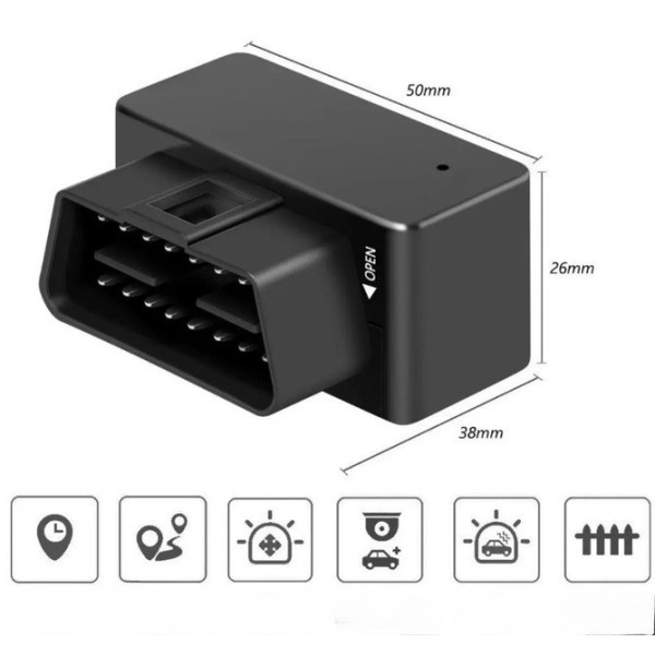 Автомобильный GPS-трекер G500M OBD2 с GSM/GPRS, удалённым отслеживанием, виброоповещением и историей маршрутов