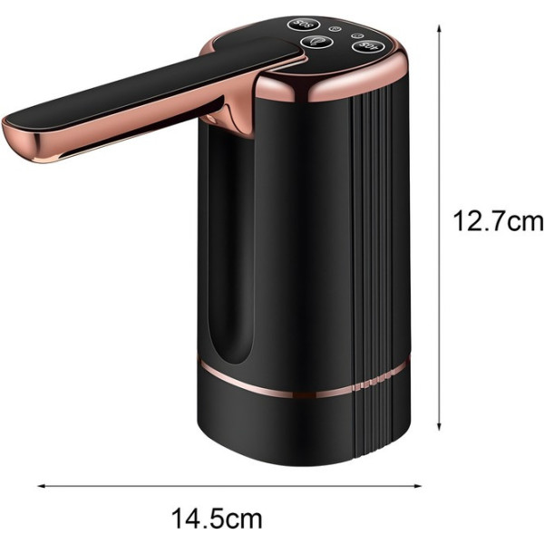 Електричний акумуляторний насос-диспенсер для води BRS 1200 мА·год з USB Type-C зарядкою для пляшок 5/10/19 л