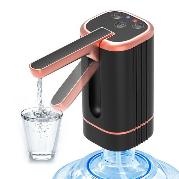 Аккумуляторный электрический насос-диспенсер для воды BRS 1200 мАч с USB Type-C для бутылей 5/10/19 л