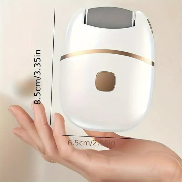 Роликовая электрическая пилка для пят и ног с USB аккумулятором, 2 скорости, шлифовальная машинка для педикюра