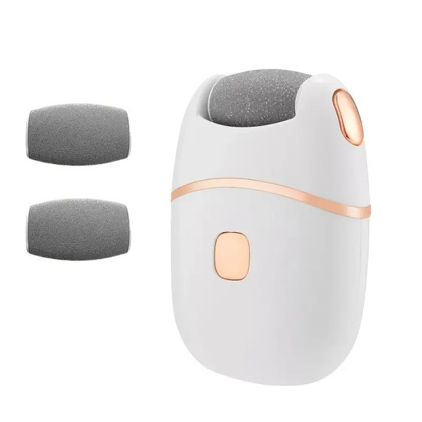 Роликовая электрическая пилка для пят и ног с USB аккумулятором, 2 скорости, шлифовальная машинка для педикюра