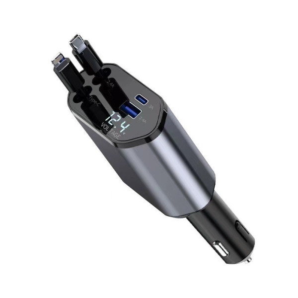 Зарядное устройство для автомобиля Hugeel HG-CC11 66 Вт с QC 3.0, PD и встроенным кабелем Type-C/Lightning