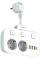 Мережевой фильтр-удлинитель LDNIO SE2435 с 2 розетками, 3 USB и 1 Type-C QC/PD, 2500 Вт, с защитой и выключате