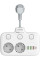 Мережевой фильтр-удлинитель LDNIO SE2435 с 2 розетками, 3 USB и 1 Type-C QC/PD, 2500 Вт, с защитой и выключате