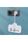 Мережевой фильтр-удлинитель LDNIO SE2435 с 2 розетками, 3 USB и 1 Type-C QC/PD, 2500 Вт, с защитой и выключате