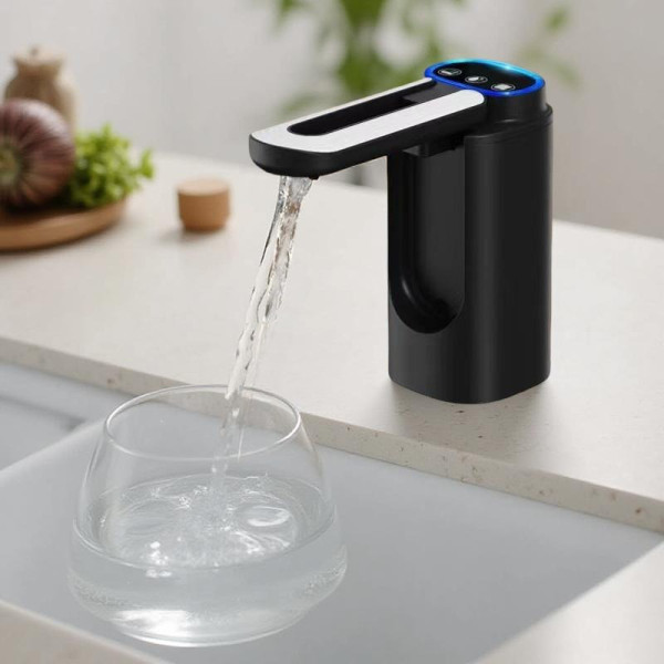 Электрическая портативная помпа Water Pump 600 мл с аккумулятором 1200 мАч и USB-зарядкой для бутылей до 19 л