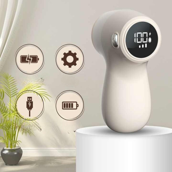 Машинка для удаления катышков JOYROOM JR-CY517 аккумуляторная беспроводная с LED-дисплеем и шестью лезвиями