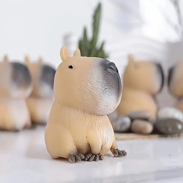 Мягкая игрушка-сквиши Капибара из PU, антистресс, 8,5 см, для детей и взрослых