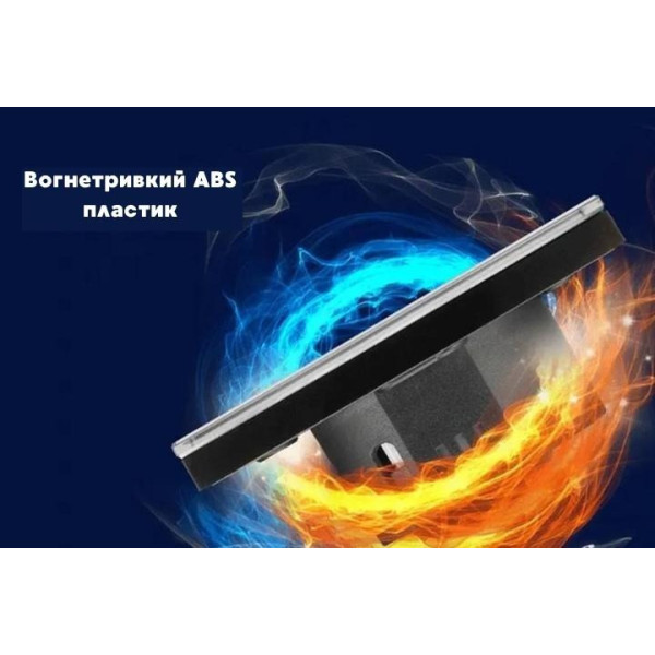 Розумний сенсорний вимикач світла 1 канал, без нейтралі, скло з LED-індикацією білий