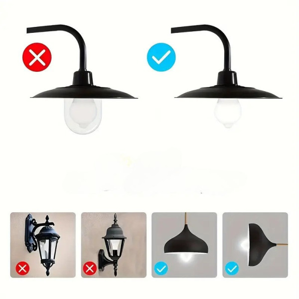 Світлодіодна лампа з датчиком руху й освітленості 9 Вт E27 220 В холодне біле світло