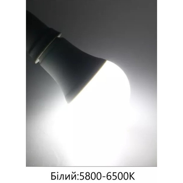 Світлодіодна лампа з датчиком руху й освітленості 9 Вт E27 220 В холодне біле світло