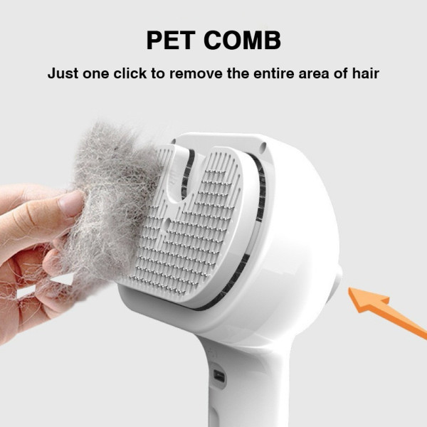 Парова масажна щітка Zmaker для кішок і собак з розпилювачем і масажем, USB, портативна