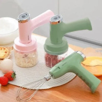 Портативний акумуляторний міксер Agitator RD-138, ручний, USB, 3,7 Вт, 2 насадки, компактний, бездротовий