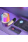 Портативна Bluetooth-колонка K52 з 2 караоке мікрофонами, бежевий колір, RGB-підсвітка, акумулятор до 12 годин