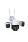 Уличная IP-камера с 3 объективами 2+2+2 Мп, 4G Wi-Fi/LAN, ночным видением и датчиком движения