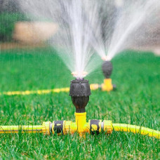 Спринклерний розпилювач Lawn Sprinkler 360° для газону та городу, дощівник і система поливання