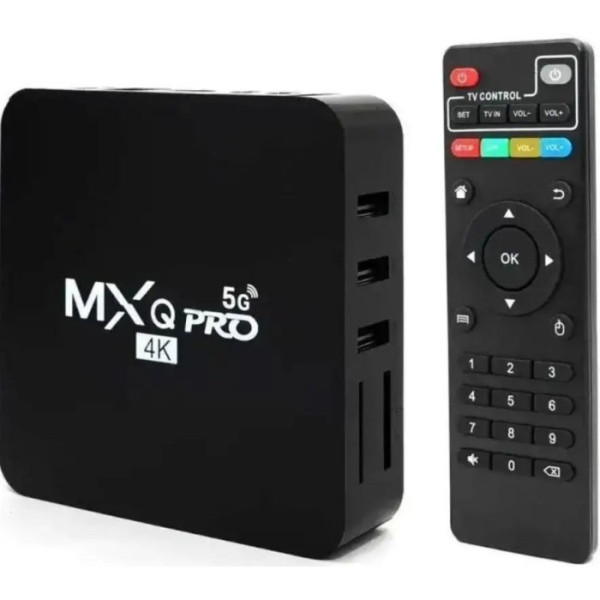 Смарт-ТВ-приставка Android TV Box MXQ 4K Pro 5G 4/64 ГБ з пультом, Wi-Fi, підтримкою 4K
