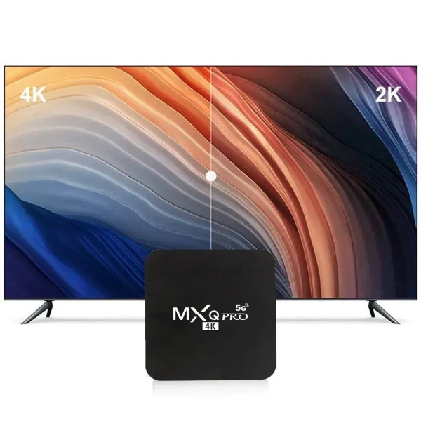 Смарт-ТВ-приставка Android TV Box MXQ 4K Pro 5G 4/64 ГБ з пультом, Wi-Fi, підтримкою 4K
