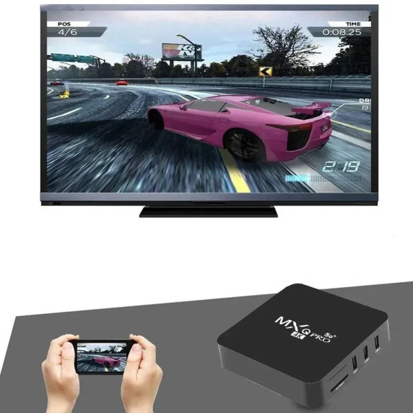 Смарт-ТВ-приставка Android TV Box MXQ 4K Pro 5G 4/64 ГБ з пультом, Wi-Fi, підтримкою 4K