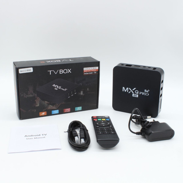 Смарт-ТВ-приставка Android TV Box MXQ 4K Pro 5G 4/64 ГБ з пультом, Wi-Fi, підтримкою 4K