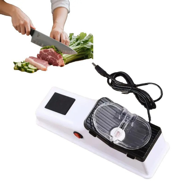 Электрическая точилка Electric Knife Sharpener с USB для ножей и ножниц кухонная