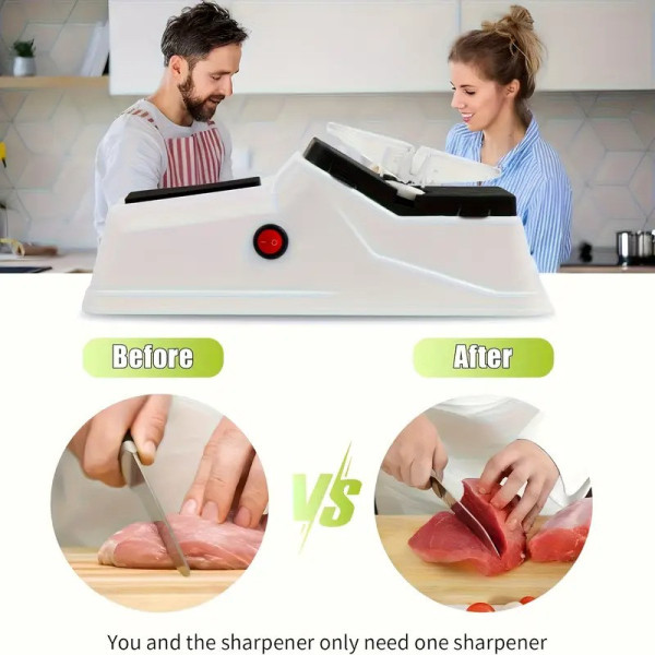 Электрическая точилка Electric Knife Sharpener с USB для ножей и ножниц кухонная