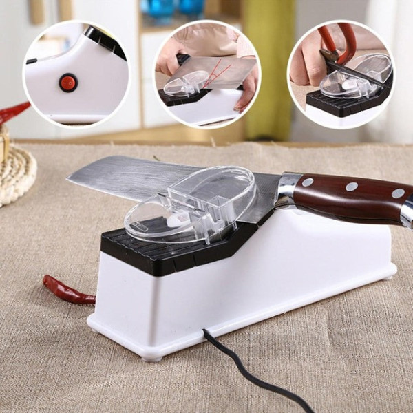 Электрическая точилка Electric Knife Sharpener с USB для ножей и ножниц кухонная
