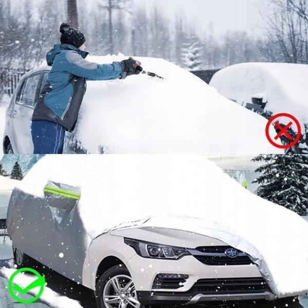 Защитный автомобильный чехол ETiME с отражающими элементами, водонепроницаемый, размер 480×175×120 см