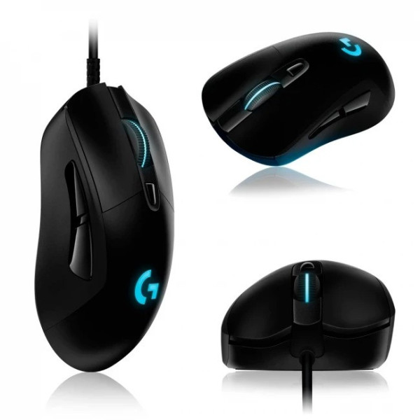 Проводная игровая мышь G407 Silent Plus с LED подсветкой и разрешением 12000 DPI для ПК и ноутбука