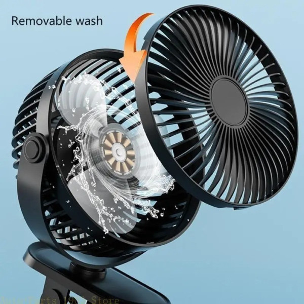 Вентилятор настільний USB із 3 турбінами, поворот 360° охолоджувальний для дому та офісу