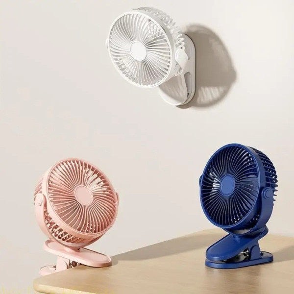 Вентилятор настільний USB із 3 турбінами, поворот 360° охолоджувальний для дому та офісу