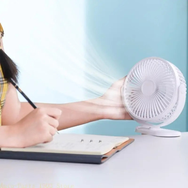 Вентилятор настільний USB із 3 турбінами, поворот 360° охолоджувальний для дому та офісу